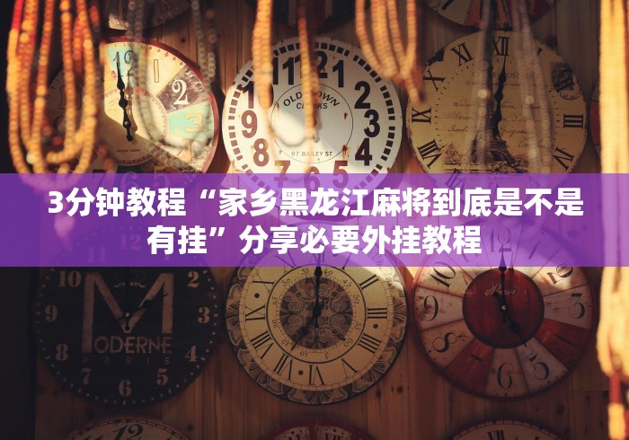2026首发辅助“尚尚宁夏麻将开挂神器”(果然有透视挂)