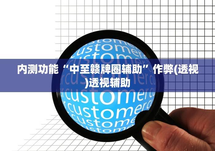 内测功能“中至赣牌圈辅助	”作弊(透视)透视辅助