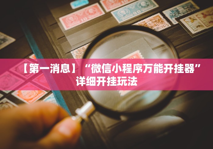【第一消息】“微信小程序万能开挂器”详细开挂玩法