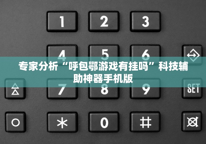 专家分析“呼包鄂游戏有挂吗”科技辅助神器手机版