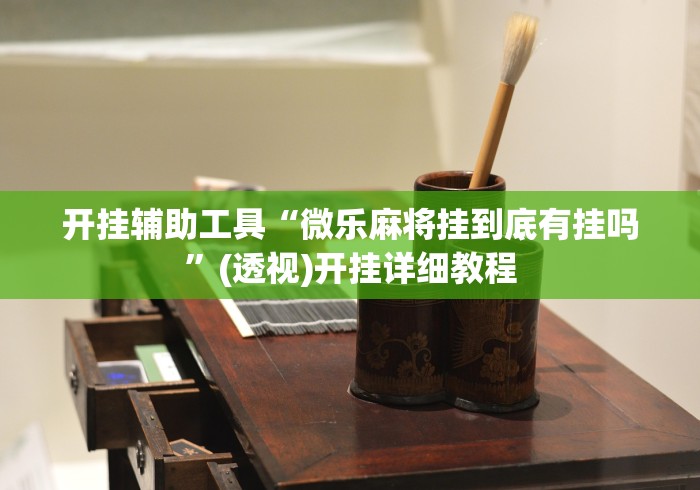 开挂辅助工具“微乐麻将挂到底有挂吗”(透视)开挂详细教程