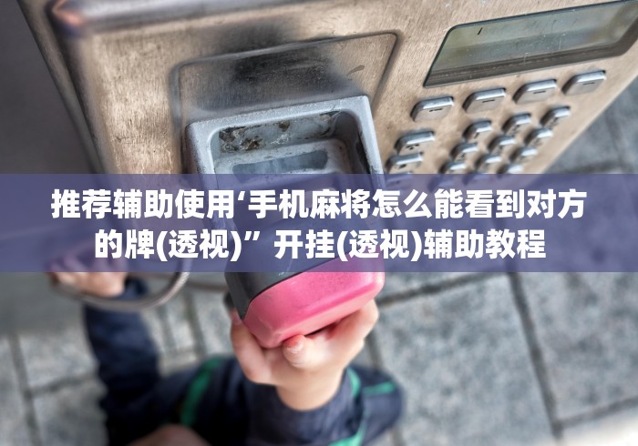 推荐辅助使用‘手机麻将怎么能看到对方的牌(透视)”开挂(透视)辅助教程