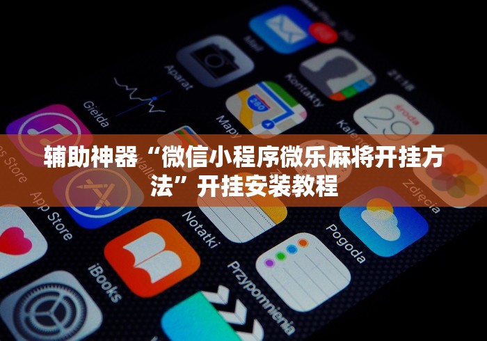辅助神器“微信小程序微乐麻将开挂方法”开挂安装教程