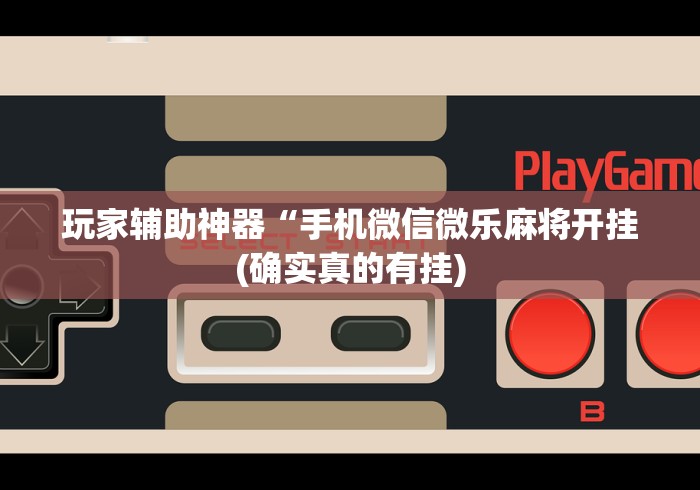 玩家辅助神器“手机微信微乐麻将开挂(确实真的有挂)
