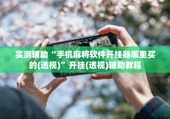 实测辅助“手机麻将软件开挂器哪里买的(透视)”开挂(透视)辅助教程