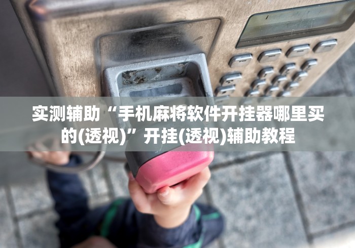 实测辅助“手机麻将软件开挂器哪里买的(透视)”开挂(透视)辅助教程