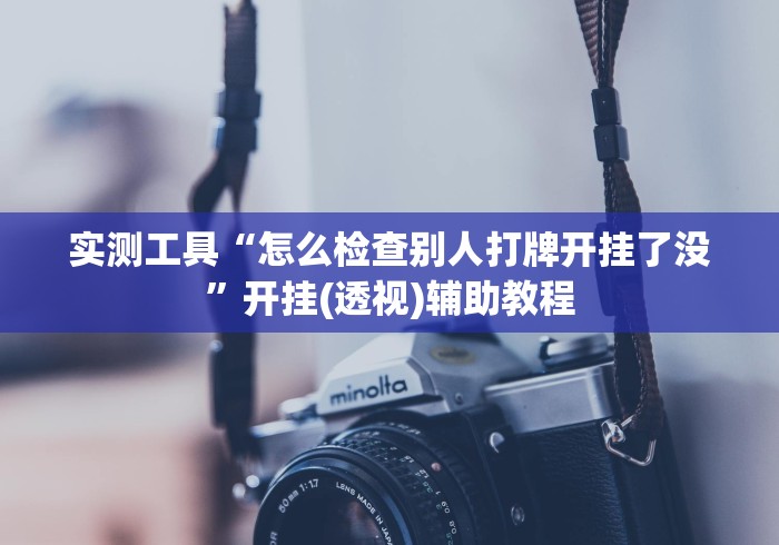 实测工具“怎么检查别人打牌开挂了没”开挂(透视)辅助教程