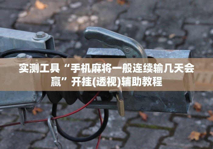 实测工具“手机麻将一般连续输几天会赢	”开挂(透视)辅助教程