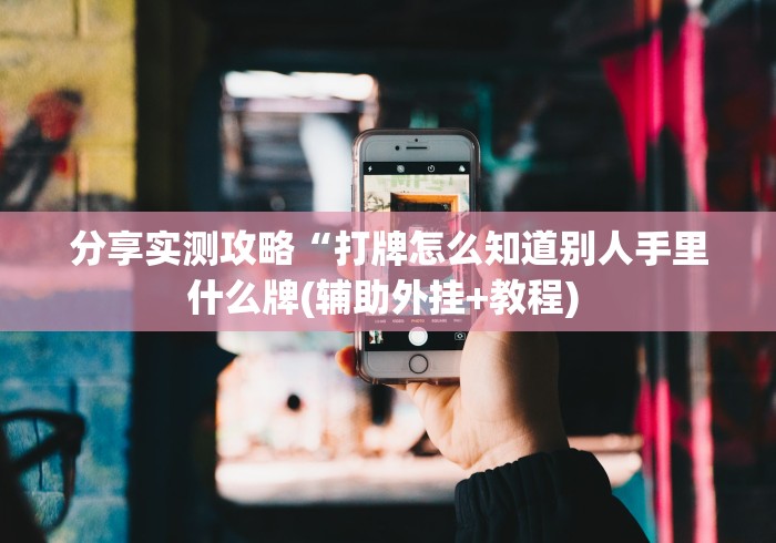 分享实测攻略“打牌怎么知道别人手里什么牌(辅助外挂+教程) 
